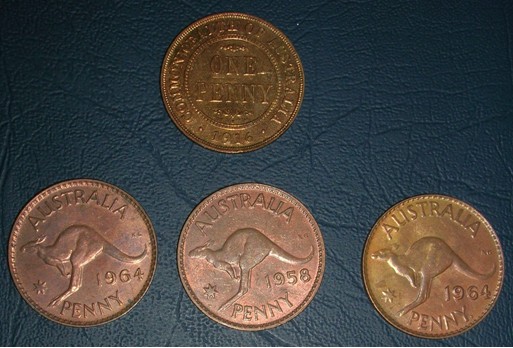 1957-&-1962-Australian-Penny